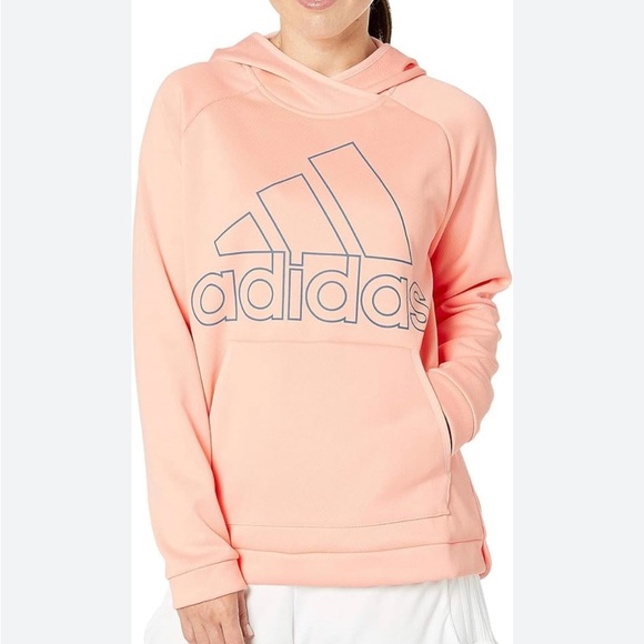 adidas Tops - Adidas Women's Team Issue Badge of Sport Textured Hoodie, Pink, Large, NWT